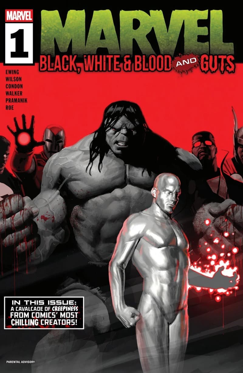 Marvel: Black, White & Blood and Guts (2025-) comic cover - Read online free