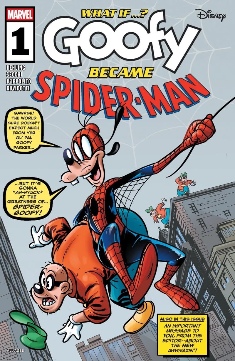 Marvel & Disney: What If...? Goofy Became Spider-Man (2025-) comic cover - Read online free