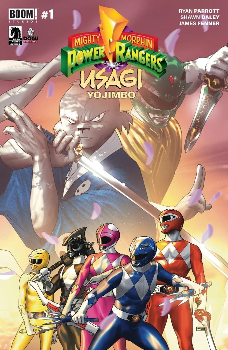 Mighty Morphin Power Rangers / Usagi Yojimbo (2024-) comic cover - Read online free