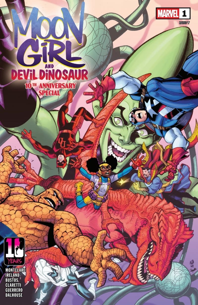 Moon Girl and Devil Dinosaur 10th Anniversary Special (2025-) comic cover - Read online free