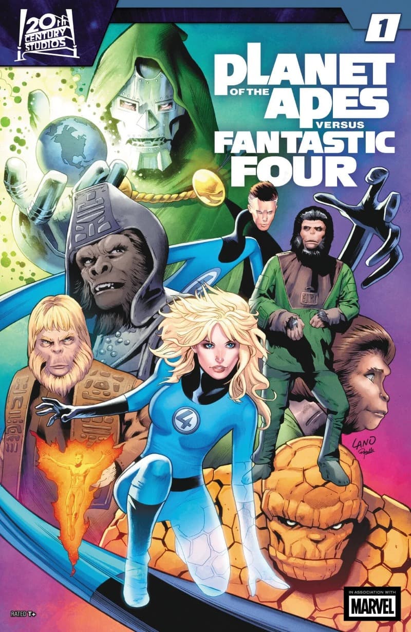 Planet of the Apes vs. Fantastic Four (2026-) comic cover - Read online free