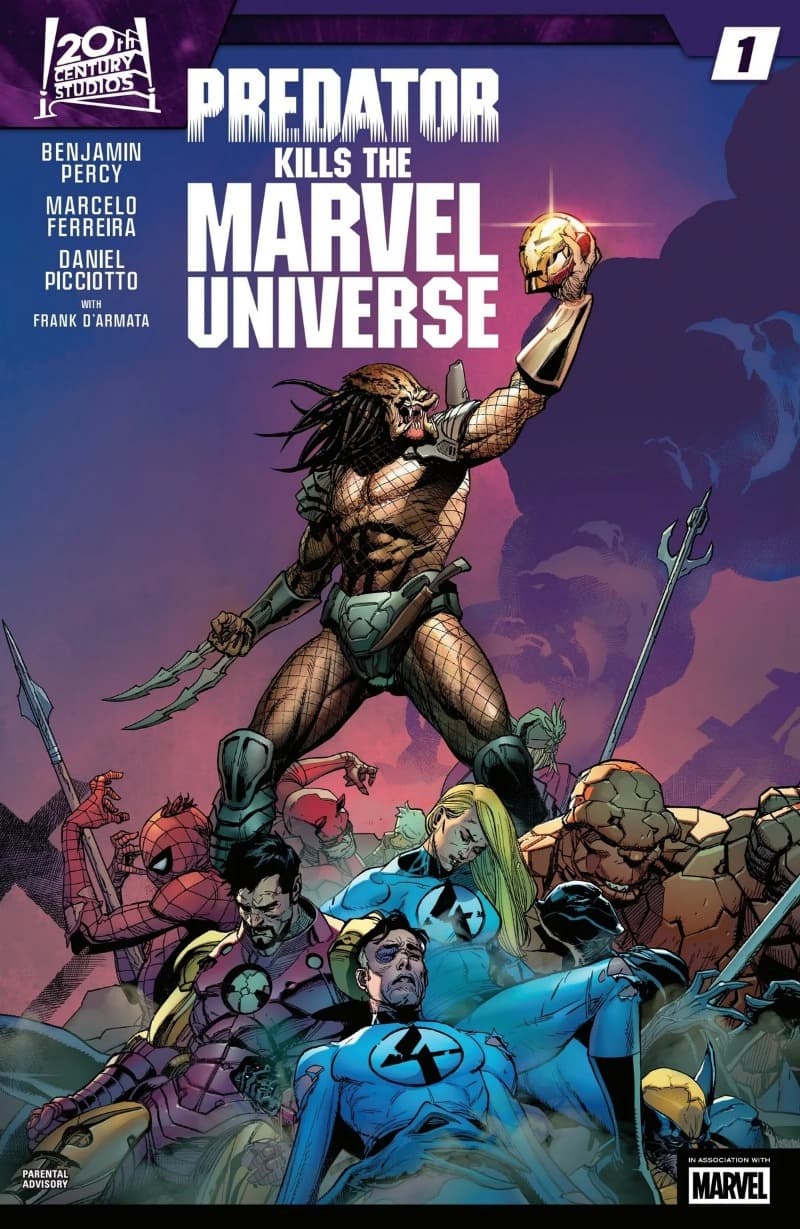 Predator Kills the Marvel Universe (2025-) comic cover - Read online free