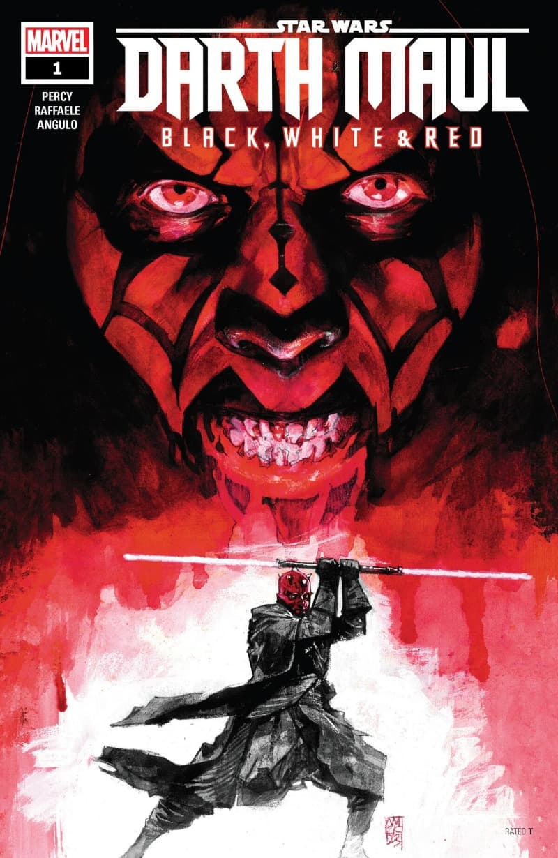 Star Wars: Darth Maul - Black, White & Red (20240( comic cover - Read online free