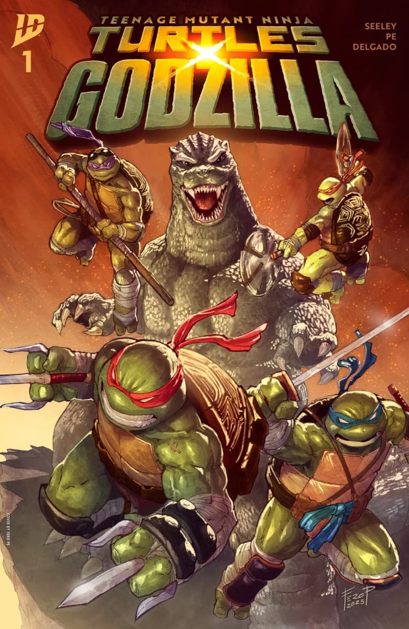 Teenage Mutant Ninja Turtles x Godzilla (2025-) comic cover - Read online free