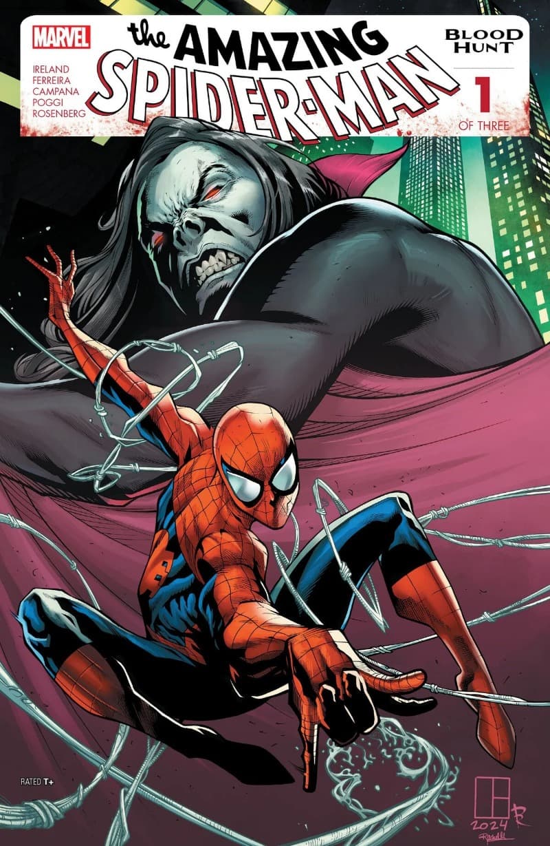 The Amazing Spider-Man: Blood Hunt (2024-) comic cover - Read online free