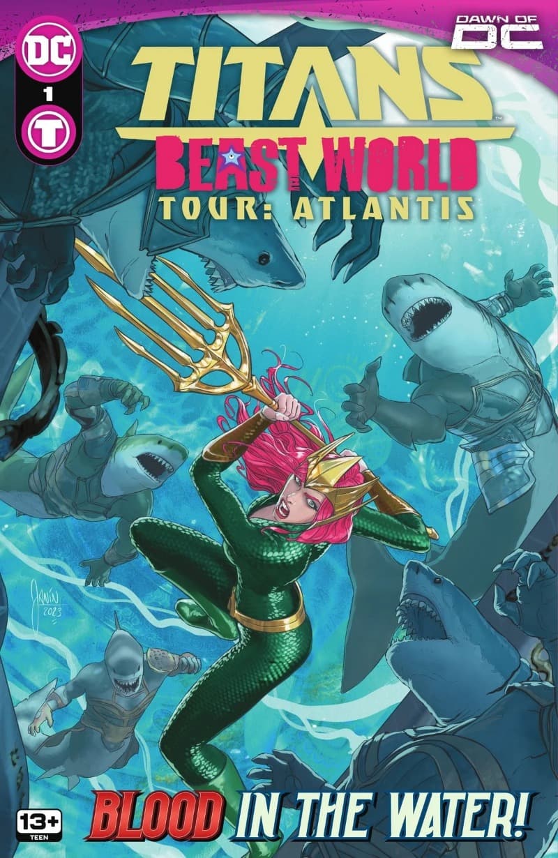 Titans: Beast World Tour - Atlantis (2024-) comic cover - Read online free