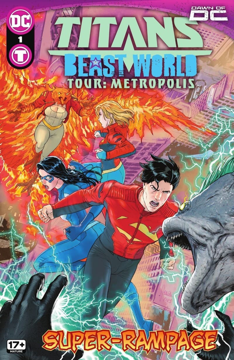 Titans: Beast World Tour - Metropolis (2023-) comic cover - Read online free