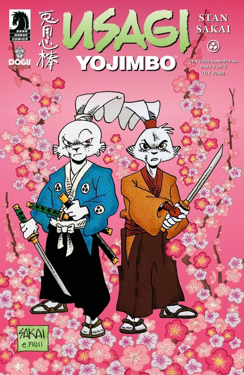 Usagi Yojimbo: Ten Thousand Plums (2025-) comic cover - Read online free